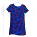 J. Crew Dresses | J Crew Floral Galery Pullover Keyhole Short Sleeve Shift Dress Size 00 | Color: Blue/Pink | Size: 00