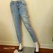 J. Crew Jeans | J. Crew Jeans High Rise Distressed Toothpick Button Fly Sz 33 | Color: Blue | Size: 33