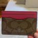 Coach Accessories | Coach Signature Card Case | Color: Brown/Pink | Size: Os