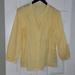 J. Crew Tops | Euc J. Crew Media Eyelet Button Front Yellow Size Med | Color: White/Yellow | Size: M
