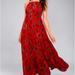 Free People Dresses | Free People Garden Party Red Floral Maxi Dress | Color: Red | Size: Xs