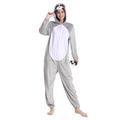 Funivals Unisex Animals Costume Adult，Plush Hooded Animals Onesie Homewear Adults，Halloween Christmas Jumpsuit Women & Men (Raccoon, Adult S)