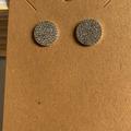 Kate Spade Jewelry | Kate Spade Druzy Pierced Earrings. Silver Sparkle & Shine. Nwot | Color: Silver | Size: Os