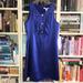 Anthropologie Dresses | Anthro Jenny Han Blue Ruffle Sleeveless Silk Dress | Color: Blue | Size: Xs