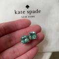 Kate Spade Jewelry | Kate Spade Small Square Stud Earrings | Color: Green | Size: Os