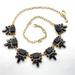 J. Crew Jewelry | J.Crew Black & Gold Statement Necklace | Color: Black/Gold | Size: 18"+2" Extender