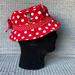 Disney Accessories | Disney Parks Girls Minnie Mouse Bucket Hat | Color: Red/White | Size: Osg