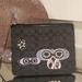 Coach Accessories | Coach Poppy Applique Ipad/Tablet Case (Rare) | Color: Black/Purple | Size: Os