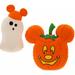 Disney Holiday | Disney Parks Halloween Mickey Pumpkin And Ghost Pillow Set | Color: Cream/Orange | Size: Os