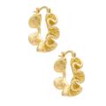 Anthropologie Jewelry | Gold Wave Hoop | Color: Gold | Size: Os