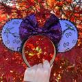 Disney Accessories | Jack Skellington Minnie Ears | Color: Black/Purple | Size: Os