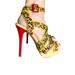 Jessica Simpson Shoes | Jessica Simpson Animal Print Red Heels Size 8.5 | Color: Red | Size: 8.5