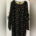 Ralph Lauren Dresses | Black Ralph Lauren Dress Size 6 With Flowers | Color: Black | Size: 6