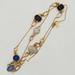 Kate Spade Jewelry | Kate Spade Gold Tone Faux Gemstone Necklace 33” | Color: Blue/Gold | Size: 33”