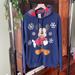 Disney Tops | Disney Store Mickey Mouse Winter Hoodie | Color: Blue | Size: L
