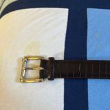 Polo By Ralph Lauren Accessories | Beautiful Men’s Ralph Lauren Black Leather Belt. Croc Embossed. Size 36 | Color: Black | Size: 36