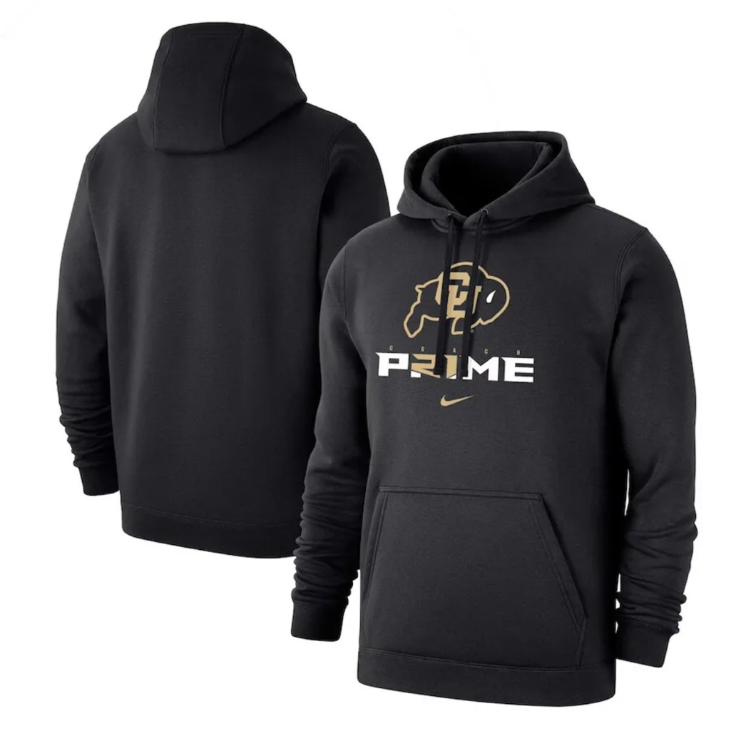 Nike Sweaters | Colorado Buffaloes Nike Coach Prime Pullover Hoodie Sweatshirt Men's Deion | Color: Black/Gold | Size: Various