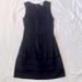 J. Crew Dresses | J.Crew Black Structured A Line Dress With Crewneck And Stitching Detail Size 00 | Color: Black | Size: 00