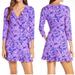 Lilly Pulitzer Dresses | Lilly Pulitzer Jessalynne Wrap Romper In Lilac Freesia Safari As I Can See Nwt L | Color: Purple | Size: L