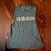 Adidas Tops | Adidas Raw Green Dash Tank Top Size S | Color: Blue/Green | Size: S
