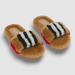 Burberry Shoes | Burberry Girl's Beige Hockley Faux Fur Slipper Sandal Shoes Eu 29/Us 11.5 | Color: Tan | Size: Eur 29