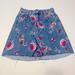 Zara Skirts | Gorgeous Zara Embroidered Denim Skirt In Size M | Color: Blue | Size: M