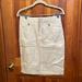 J. Crew Skirts | J. Crew Linen Cargo Pencil Skirt - Size 0 - New With Tags | Color: Cream | Size: 0