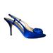 Kate Spade Shoes | Kate Spade Made In Italy Satin Floral Heels Ultramarine Blue Size 11 | Color: Blue | Size: 11