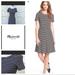 Madewell Dresses | Madewell Gallerist B&W Striped Dress Size S | Color: Black/White | Size: S