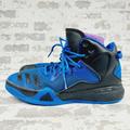 Adidas Shoes | Adidas Bounce Dual Threat Hi Top Basketball Blue Sneakers M646 | Color: Blue | Size: 10.5