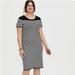 Torrid Dresses | Black & White Stripe Sweater-Knit Short Shift Dress 0x Torrid | Color: Black/White | Size: 0x
