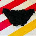 Victoria's Secret Swim | Black Ruffle Butt Bikini Bottom | Color: Black | Size: S