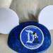 Disney Accessories | Disneyland 60th Anniversary Diamond Celebration Light Up Mickey Ears Hat | Color: Blue/White | Size: Osbb