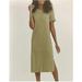 Jessica Simpson Dresses | Jessica Simpson Kalamata Olive Green Midi Dress Size M | Color: Green | Size: M