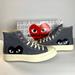 Converse Shoes | Converse Comme Des Garcons Cdg Play X Chuck 70 High Gray Shoe Men 8 Women 10 | Color: Black/Gray | Size: 10