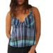 Free People Tops | Free People We The Free Plaid Crop Cami Top Cotton Printed Beach Xs New | Color: Blue | Size: Xs