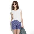 Madewell Shorts | Madewell Deck Shorts (Slight Rips On Bottom Shown In Pics) | Color: Blue/White | Size: 8