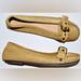 J. Crew Shoes | J. Crew Sz 6 M Glittery Gold Suede Leather Buckle Moccasins Flats Shoes Slip Ons | Color: Gold | Size: 6