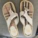 Burberry Shoes | Burberry White Leather Espadrille Wedges Sandals 37 Us Novacheck Interior Sole | Color: Tan/White | Size: 37