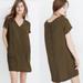 Madewell Dresses | Madewell Olive Green Button Back Easy Dress | Color: Green | Size: S