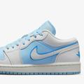 Nike Shoes | Nike Jordan 1 Retro Low Se Sail Dark Powder Blue Ice Women's Shoe Sneakers | Color: Blue/White | Size: 7