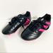 Adidas Shoes | Adidas Goletto Vii Synthetic Leather Firm Ground Soccer Cleats Pink Black | Color: Black/Pink | Size: 11b