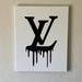 Louis Vuitton Art | Canvas Painting 12x18 | Color: Black/White | Size: 12x18