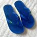 Under Armour Shoes | Blue Flip Flops Size 5/6 | Color: Blue | Size: 5.5b