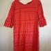 J. Crew Dresses | J.Crew Flutter Sleeve Shift Dress In Eyelet 6 Bold Red | Color: Red | Size: 6