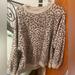 American Eagle Outfitters Sweaters | American Eagle Jegging Sweatshirt Cheetah | Color: Gray/White | Size: M