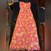 Jessica Simpson Dresses | Hawaiian Maxi Dress | Color: Orange/Pink | Size: S
