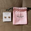 Kate Spade Jewelry | Kate Spade Legacy Logo Gold Spade Stud Earrings (Brand New With Dust Bag) | Color: Gold/Pink | Size: Os