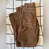 Brandy Melville Jeans | John Galt Brown Straight Leg Cargo Pants | Color: Brown/White | Size: Os