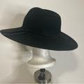 Free People Accessories | Free People Wide Brim Felt Fedora Hat | Color: Black | Size: Os